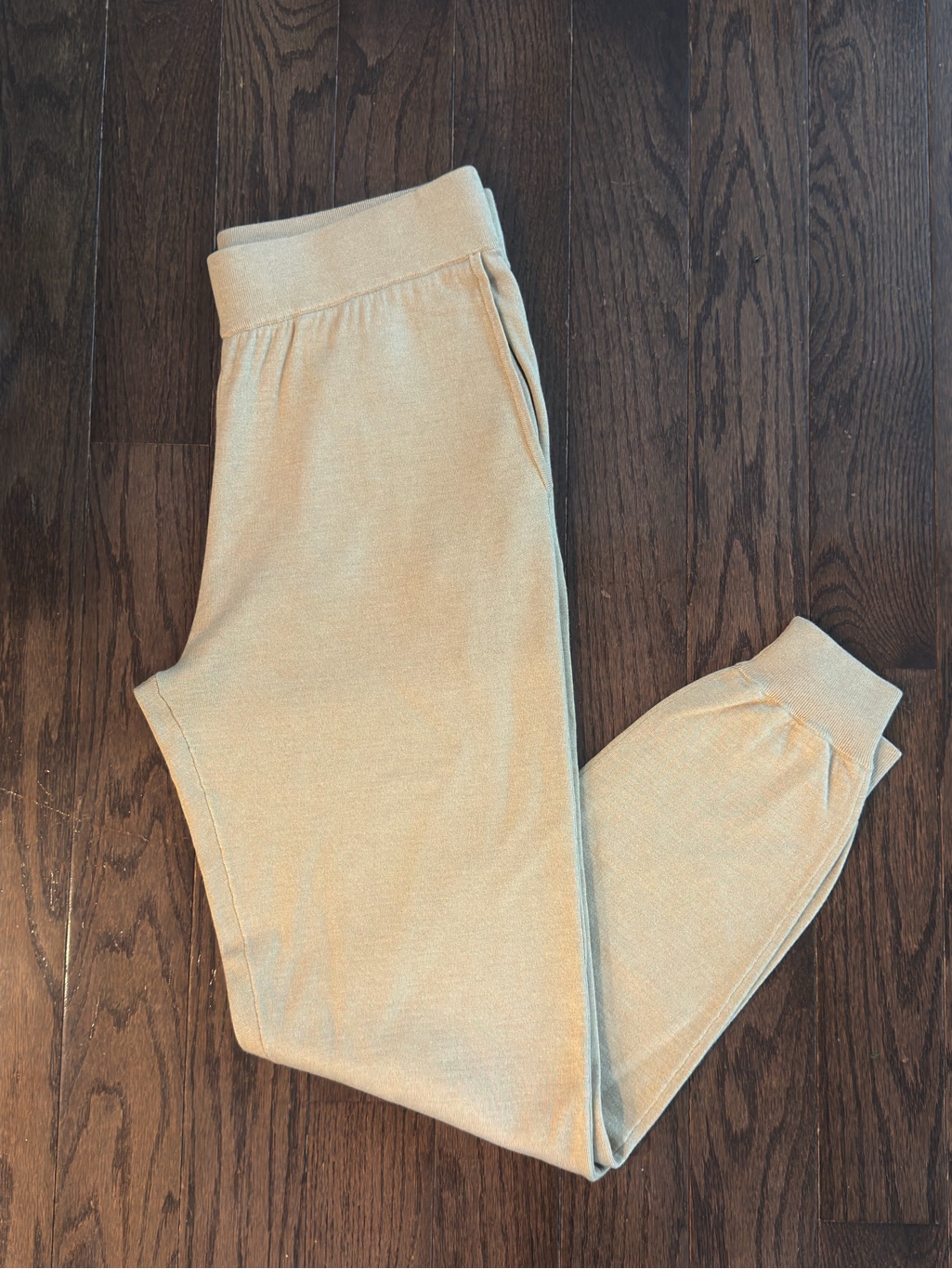 Olivia Von Halle Gia Shanghai Beige Cashmere Silk Jogger Pants — image 4 of 7